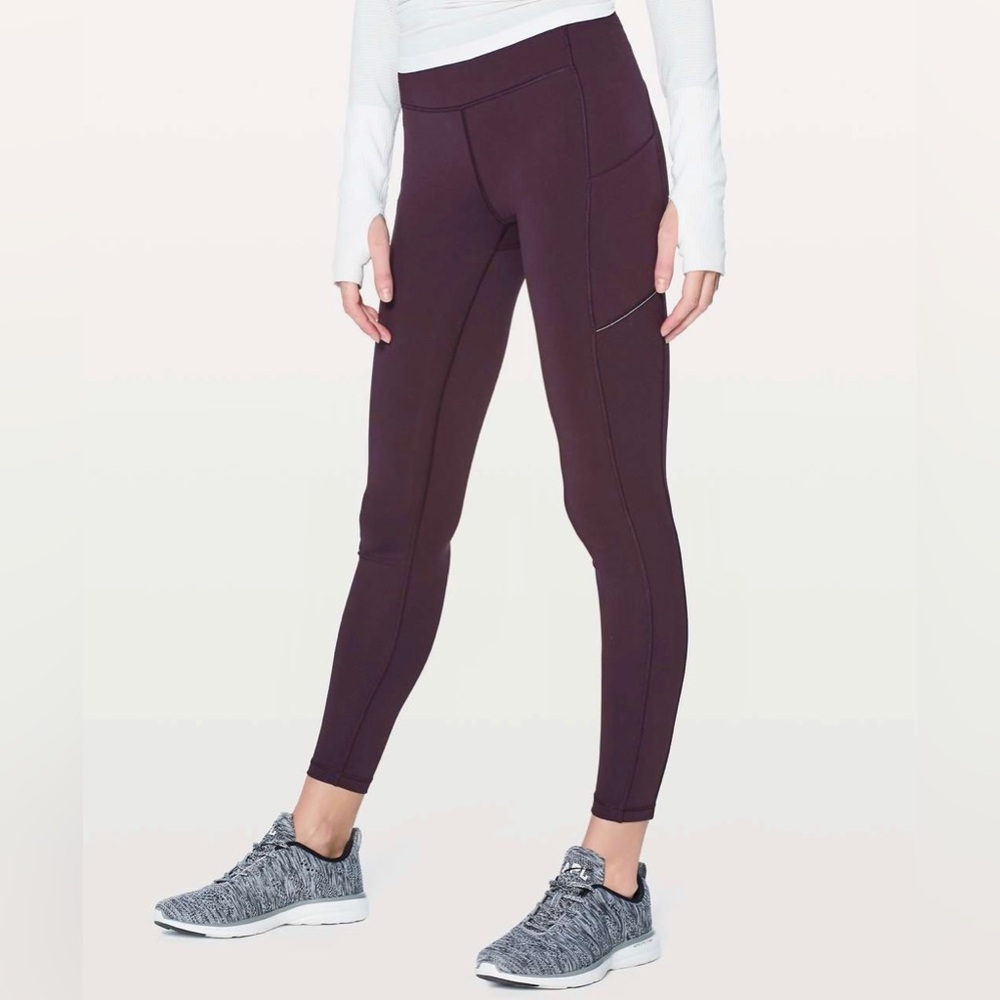 Lululemon Speed Up Legging in Black Cherry